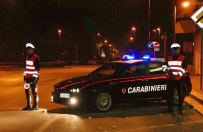 Un posto di controllo dei Carabinieri